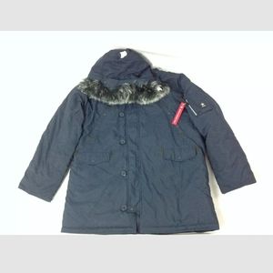 Airboss 3XL Mens Snorkel Parka Jacket Hooded Long Sleeve Blue New READ